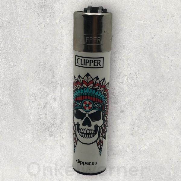 Skulls 11 - 1/4 Clipper Feuerzeug 
